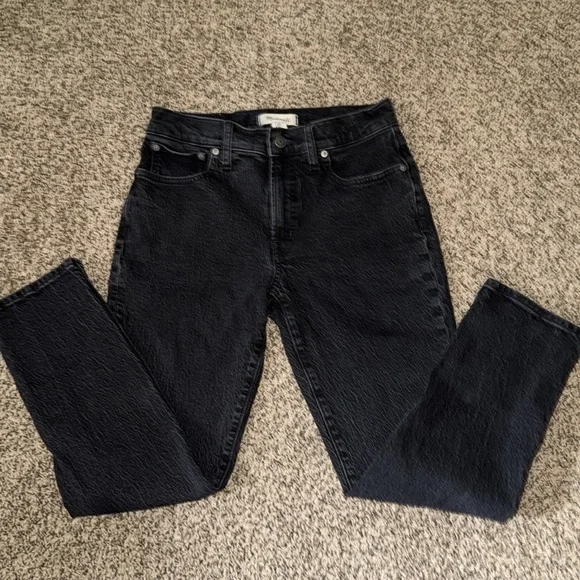 Madewell‎ Mid-Rise Perfect Vintage Jean Size 27-black - Picture 3 of 6